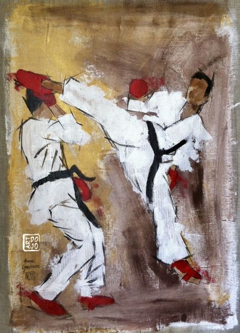 Martial Arts Painting, Karate Painting, Karate Tattoos, Painting Ideas Easy, Explicit Content, Painting Canvases, Painting Ideas On Canvas, Future Ideas, Sketchbook Inspiration