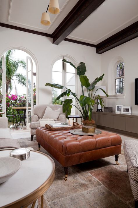 Living Room - Mediterranean Tropical Living Room, Spanish Steps, Coco Republic, Affordable Interior Design, Mediterranean Home Decor, Cozy Living Spaces, Steps Design, Spanish Style Homes, Classic Interior Design