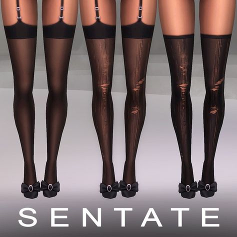 Inessa Stockings Set - The Sims 4 Create a Sim - CurseForge Stocking Sims 4 Cc, Sims4 Cc Tights, Sims 4 Cc Lingerie Sets, Sims 4 Stockings Cc, Ripped Stockings, Sims 4 Cc New, Sims Download, Cc Clothes, Matching Stockings