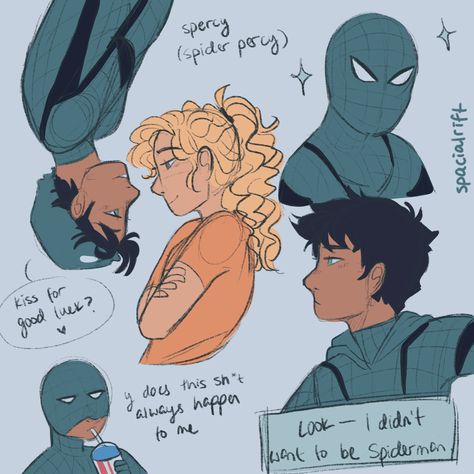 The Other Side Of The Sky Fanart, Sally Jackson And Poseidon Fanart, Percy Jackson Spiderman, Percy Jackson Crossover, Ghibli Characters, Percy Jackson Drawings, Pjo Fanart, Percy Jackson Comics, Zio Rick