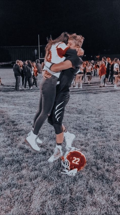 High School Football Relationship Goals, High School Couple Aesthetic, The Upside Of Falling, Cute Couples Football, Football Gf, Kandi Steiner, Country Relationship Goals, Football Girlfriend, Cute Country Couples