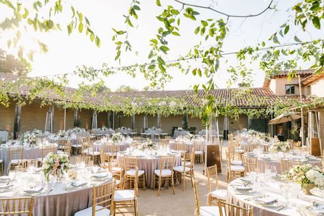 Beautiful timeless wedding at Santa Barbara Historical Museum with blush, white, silver, gray, and gold color palette.  Design included lush flower centerpieces, hanging greenery, Moroccan lanterns, a flower wall, handprinted calligraphy details, and fine china. Persian wedding ceremony.  Event design by Tyler Speier, photos by Jodee Debes. Santa Barbara Historical Museum Wedding, Moroccan Lanterns Hanging, Hanging Greenery, Downtown Santa Barbara, Gold Color Palette, Persian Wedding, Gold Color Palettes, Historical Museum, Palette Design