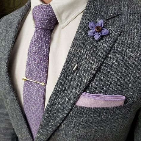 Finish off your look with our Handcrafted Wildflower Lilac Lapel Pin. A sure-fire way to catch their eye when paired with the complementary colors in your tie or pocket square. We guarantee your satisfaction with our free refund policy.* Goes Good With: Grey, Navy, Blue and BlackMaterial: Polyester/CottonSize: One Size Fits AllColor: LilacPattern: Wildflower Button Add the Wildflower Lilac Lapel Pin to your outfit to elevate your look to the next level. Rapunzel Wedding Theme, Purple Groomsmen, Lavender Wedding Theme, Rapunzel Wedding, Tangled Wedding, Groom Wedding Attire, Purple Wedding Theme, Purple Suits, Lilac Wedding