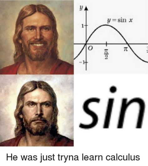 65 Christian Jesus Memes - "He was just tryna learn calculus." Christian Funny, Jesus Meme, The Bigbang Theory, Funny Jesus, Kirby Nintendo, Catholic Memes, Jesus Memes, Christian Jokes, Jesus Funny