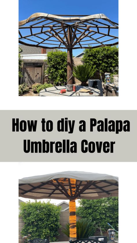 Diy Tiki Umbrella, Diy Umbrella, Patio Umbrellas Diy, Umbrella Chair, Patio Umbrella Covers, Large Umbrella, Umbrella Cover, Shade Umbrellas, Garden Parasols