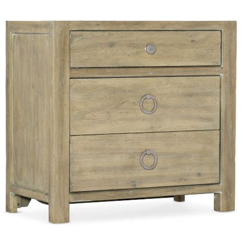 Malibu Landscape, Hooker Furniture Bedroom, Bronze Rings, Three Drawer Nightstand, Driftwood Finish, Bachelors Chest, 3 Drawer Nightstand, Phone Clip, Bedroom Panel