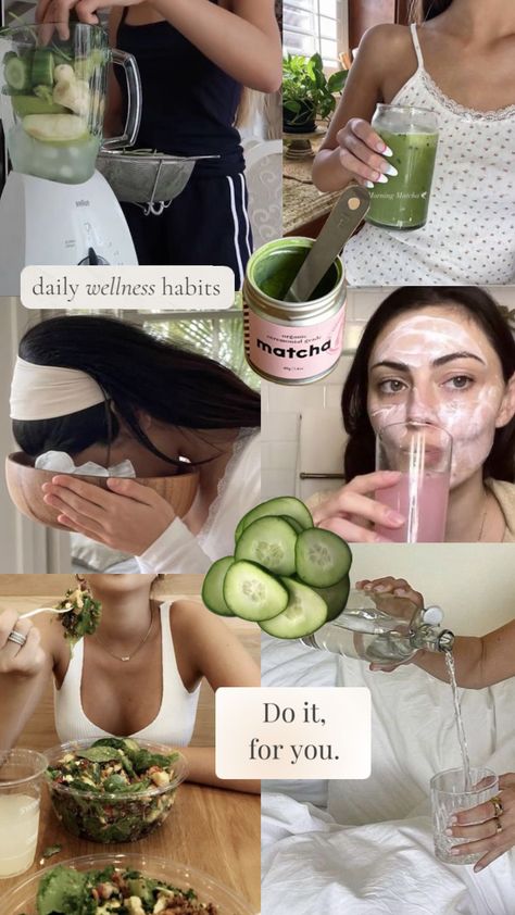 Wellness Vision Board Girl Self Care Aesthetic, Wellness Vision Board, Girl Self Care, Outfits Asian, Self Care Aesthetic, Viral Aesthetic, Girl Cool, Chanel Lipstick, Workout Inspo