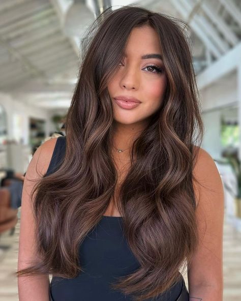 2023 Fall Hair Color Trends You'll Be Seeing Everywhere Spring Hair Color Trends, Winter Hair Trends, Fall Hair Color Trends, Latest Hair Color, Brown Hair Inspo, Brunette Hair With Highlights, Brunette Balayage, Spring Hair Color, Hair Dark