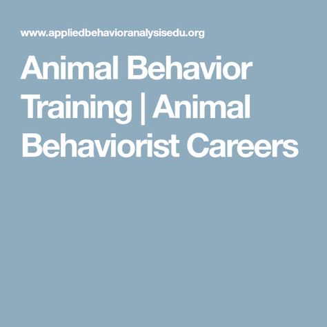 Walden University, Animal Behaviorist, Organizational Behavior, Basic Dog Training, Applied Behavior Analysis, Behavior Analyst, Vision Quest, Behavior Analysis, Developmental Disabilities