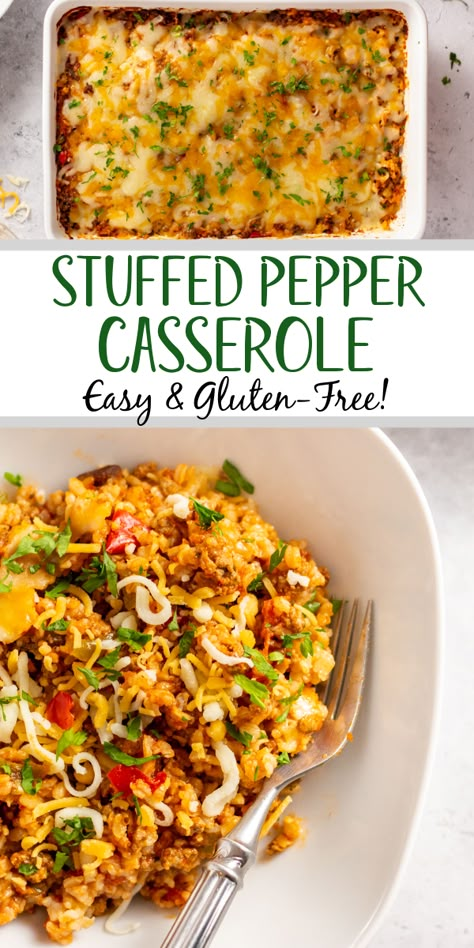 Gluten Free Healthy Casseroles, Gf Casserole Recipes For Dinner, Advocare Dinner Recipes, Grain Free Casserole Recipes, Healthy Gluten Free Casserole Recipes, Simple Healthy Gluten Free Meals, Meal Prep Casserole Healthy, Make Ahead Gluten Free Meals, Stuffed Pepper Meal Prep