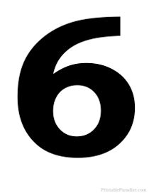 Silhouette Number 6 Number 6 Design Fonts, T Shirt Design Software, 6 Number, Black Numbers, Medical School Essentials, Printable Numbers, Number 6, Numbers Font, School Essentials