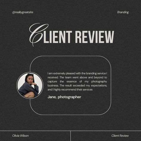 Client Review, Instagram Feed Planner, Branding Services, White Minimalist, Post Instagram, Instagram Post Template, Above And Beyond, Post Design, Text Effects