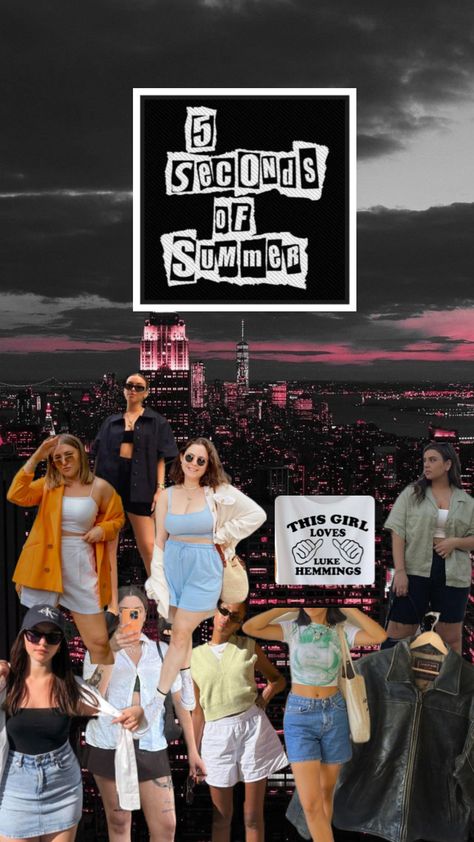 5sos concert fit #5sos #fivesecondsofsummer #concertfit 5sos Iconic Outfits, 5sos Outfits Inspired Concert, 5sos Concert Outfit Ideas 2023, 5 Seconds Of Summer Concert Outfit, Concert Fits Kpop, 5sos Inspired Outfits, 5sos Concert Outfit, 5sos Outfits, Club Night Outfit