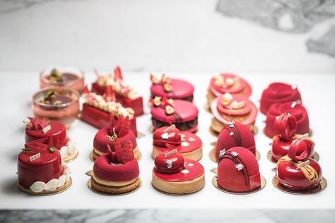 Chinese New Year Dessert, New Year Desserts, New Year Dessert, Chinese New Year Desserts, The Colour Red, Red Desserts, Display Cake, New Year's Desserts, Patisserie Design