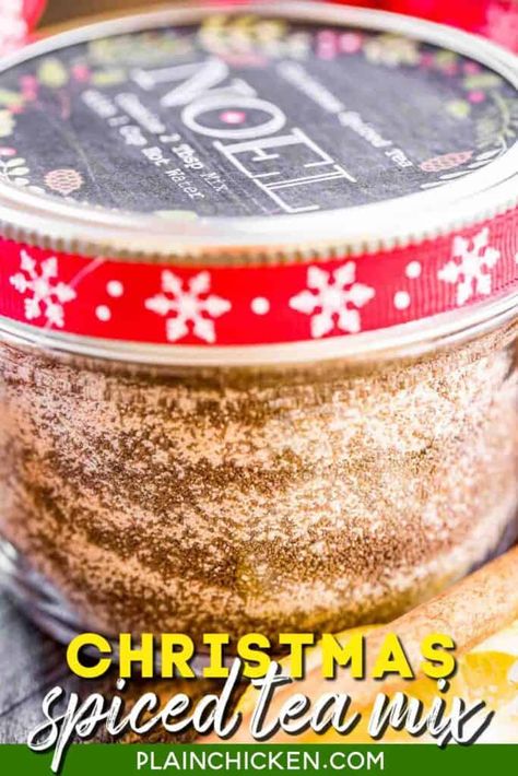 Christmas Spiced Tea Recipe, Spice And Tea Exchange Recipes, Christmas Tea Mix Recipe, Christmas Spiced Tea, Russian Spiced Tea Recipe, Spiced Tea Mix With Tang, Instant Russian Tea Mix Recipe, Spiced Tea Recipe With Tang, Spiced Tea Mix Recipe