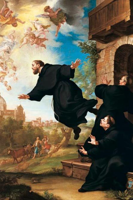 Levitation was well documented in the case of Saint Joseph of Copertino, who was considered something of a nuisance by the Church. There is no reason to consider the church’s account fabricated. St Joseph Novena, St Joseph Of Cupertino, Franciscan Friar, Lives Of The Saints, Catholic Priest, Men In Black, Catholic Prayers, St Joseph, Patron Saints