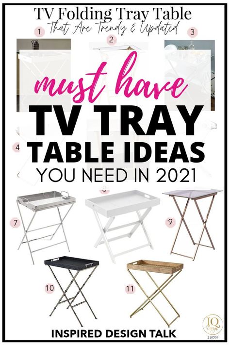 Metal Tv Trays, Folding Tv Trays, Tv Tray Table, Tray Tables, Beauty Station, Apartment Needs, Tv Tray, Makeup Tray, Bedroom Makeup Vanity