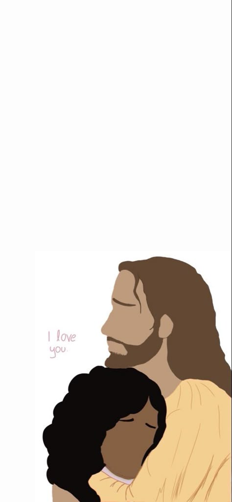 Jesus Hugging Me Wallpaper, Jesus And Me Illustration Wallpaper, Jesus And Girl Wallpaper, Christian Images Pictures, God Hugging Girl, Hugging God, Girl Praying Aesthetic, Jesus Cartoon Wallpaper, Jesus Illustration Art