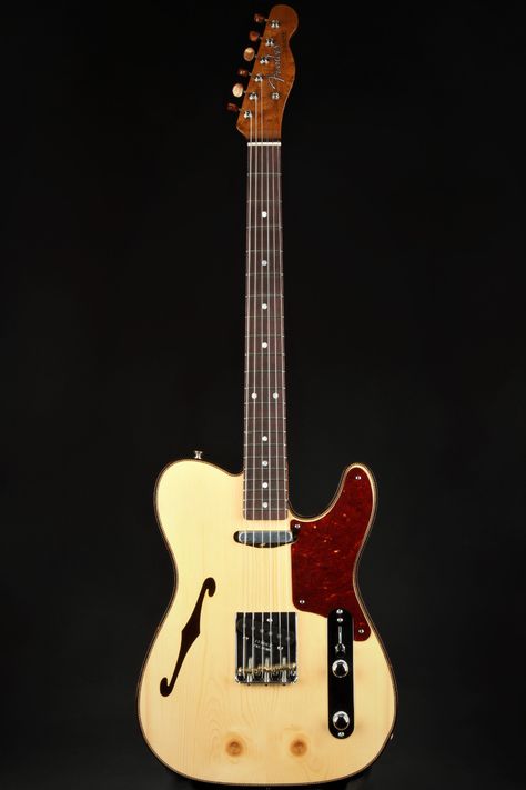 Fender Custom Shop Limited Edition Knotty Pine Telecaster Thinline - Aged Natural/B Stock Telecaster Body, Telecaster Thinline, Natural Models, Birdseye Maple, Knotty Pine, Fender Custom Shop, Gibson, Body Shapes, Limited Edition