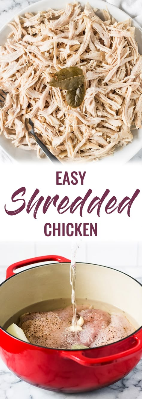 Shredded Chicken Recipe, Easy Mexican Recipes, Chicken Nachos Recipe, Easy Shredded Chicken, Easy Nachos, Slow Cooker Shredded Chicken, Mexican Shredded Chicken, Make Shredded Chicken, Slow Cooker Chicken Tacos