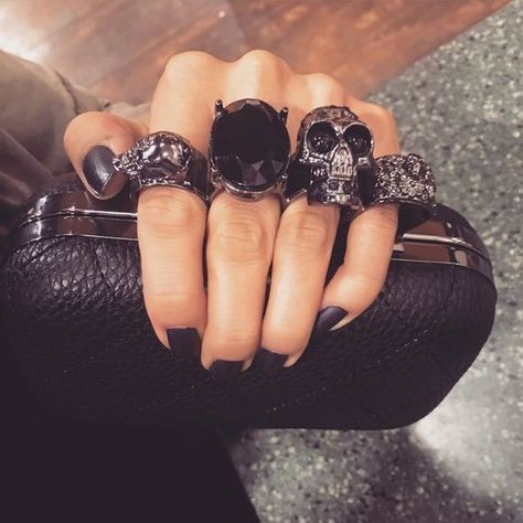 Alexander Mcqueen Quotes, Brass Knuckle, Gothic Wedding Rings, Small Hand Bags, Alexander Mcqueen Clutch, Alexander Mcqueen Bag, Mcqueen Fashion, The 1000, Skull Fashion