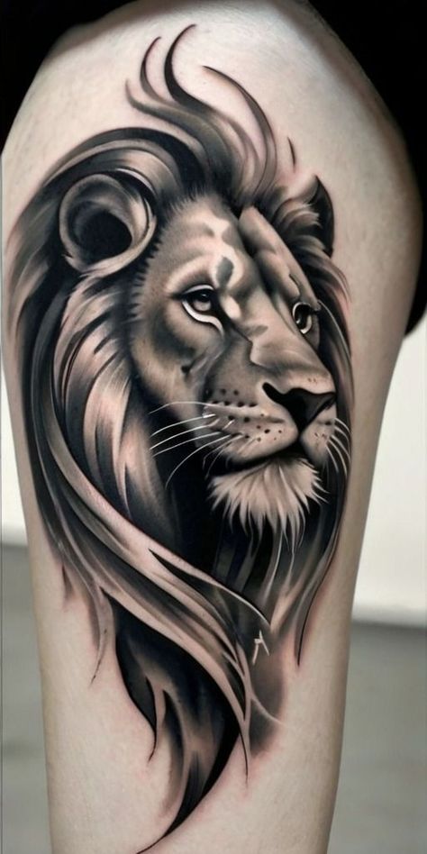 Eagle Tattoo Men Shoulder, Lion Tattoo Design For Men, Lion Tattoos Men, Lion Tattoo Men, Gary Tattoo, Lion Tattoo Ideas For Men, Lion Tattoos For Men, Lion Shoulder Tattoo, Front Neck Tattoo