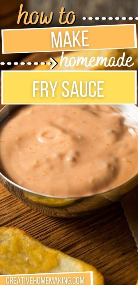 Fry Sauce Recipe Easy, Freddys Fry Sauce Recipe, Sauce For French Fries, French Fry Sauce, Fry Sauce Recipe, Homemade Fries, Fast Food Places, Fry Sauce, Burger Sauce