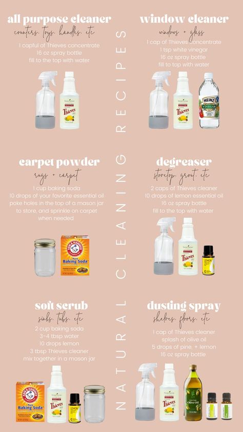 Nontoxic Cleaning, Thieves Cleaner, Homemade Cleaning Supplies, Natural Cleaning Recipes, Toxic Cleaning Products, Young Living Essential Oils Recipes, Essential Oils Cleaning, All Purpose Cleaner, Homemade Cleaning Solutions