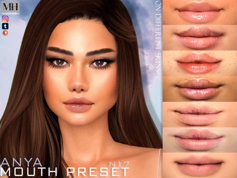 Female Lips, Sims 4 Cc Eyes, Sims 4 Tsr, Fitbit Bands, Pelo Sims, Plump Lips, Sims 4 Cc Makeup, Sims 4 Body Mods, Sims 4 Cc Skin