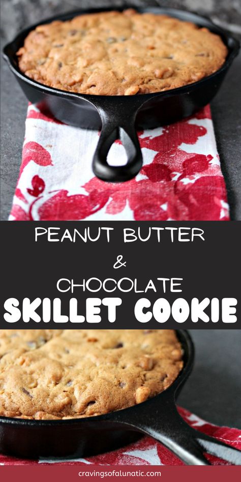 Iron Skillet Cookie Recipe, Cast Iron Skillet Cookie Recipe, Skillet Recipes Dessert, Chocolate Skillet Cookie, Cast Iron Skillet Cookie, Skillet Pie, Random Desserts, Cast Iron Skillet Recipes Dinner, Super Easy Dessert