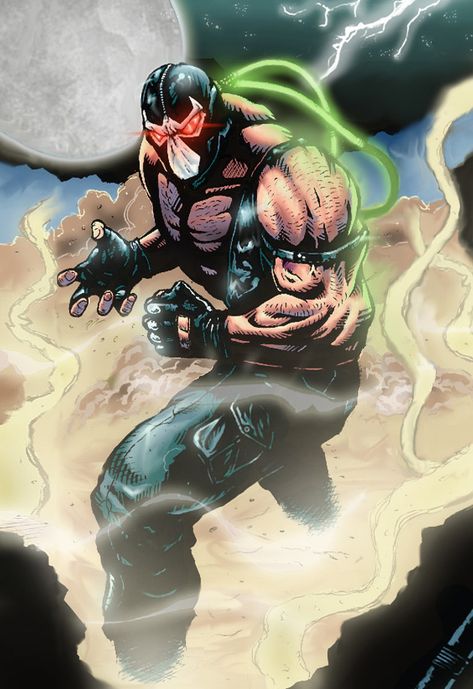 Bane Batman, Gotham Villains, Batman Fan Art, Batman Artwork, Dc Villains, Dc Comics Superheroes, Arkham Asylum, Horror Movie Art, Dc Comics Artwork