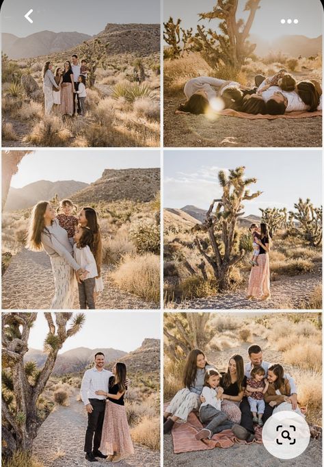 Desert Family Portraits, Desert Theme Family Photos, Las Vegas Family Photoshoot, Family Photos In The Desert, Desert Photoshoot Outfit Family, Dessert Family Photo Shoot, Desert Photoshoot Ideas Family, Family Desert Photos, Arizona Family Photoshoot