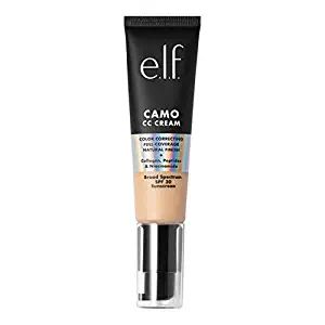 Amazon.com : e.l.f. Camo CC Cream, Color Correcting Medium-To-Full Coverage Foundation with SPF 30, Light 240 W, 1.05 Oz (30g) : Beauty & Personal Care Cc Foundations, Color Correcting Cream, Foundation With Spf, Dream Cream, Skin Care Benefits, Color Correcting, Stick Foundation, Cream Concealer, Moisturizer With Spf