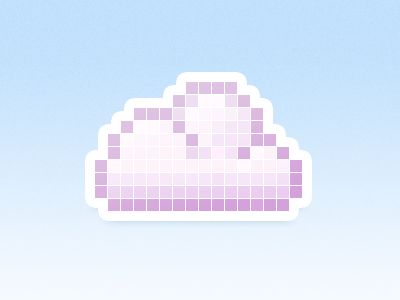 Pixelcloud-dribbble Perler Templates, Parlor Beads, Bead Pets, Pixel Aesthetic, Mc Ideas, Hamma Beads Ideas, Easy Pixel Art, Pixel Art Templates, Art Perle