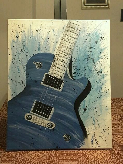 Music Painting Canvas, Guitar Art Painting, Painting Guitar, Music Background, Guitar Painting, Music Painting, Painting Canvases, Canvas Painting Designs, Musical Art