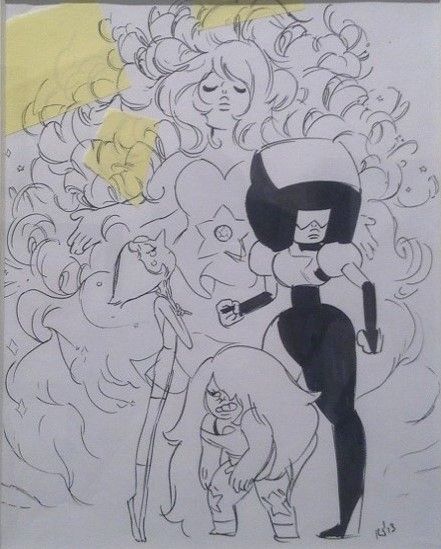 Rebecca Sugar Steven Universe Rose Quartz, Garnet, Amethyst, and Pearl Garnet Amethyst And Pearl, Steven Universe Rose Quartz, Rebecca Sugar Art, Diamond Tumblr, Rose Quartz Steven Universe, Rebecca Sugar, Steven Universe Drawing, Steven Universe Characters, Bee And Puppycat