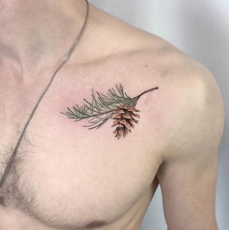 Tattoos For Men On Leg, Tattoo Ideas Butterflies, Tattoos For Men On Chest, Badass Tattoos For Men, Otto Tattoo, Pine Cone Tattoo, Unique Small Tattoo Ideas, Females Tattoos, Tattoos Ideas Female