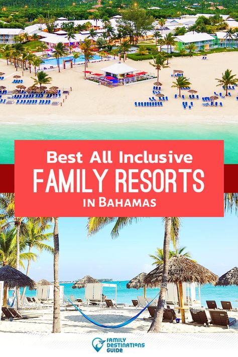 Family trip to the Bahamas? We’re FamilyDestinationsGuide, and we’re here to help: discover the best all-inclusive family resorts in the Bahamas - so you get lifelong family memories! #bahamas #bahamasvacation Best All Inclusive Resorts For Families Caribbean, All Inclusive Bahamas Resorts, Bahamas All Inclusive Resorts, Family All Inclusive Resorts, Bahamas Family Vacation, Bahamas Trip, Caribbean All Inclusive, Resorts For Kids, Kid Friendly Resorts