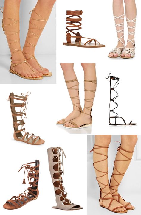 Flat gladiator sandals