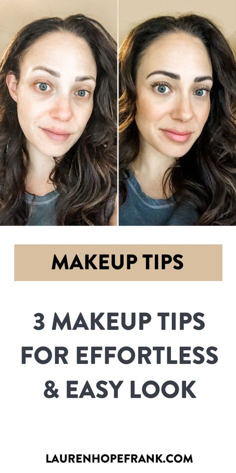 3 Makeup Tips For Effortless & Easy Look. If you struggle with taking time to do your makeup, you have to check out this post! The results are amazing and the looks are easy! Make Up For Tired Face, Stay At Home Mom Makeup, Lazy Makeup Look, Mom Makeup Routine, Lazy Makeup, Mom Makeup, Makeup For Moms, Mommy Tips, Flawless Foundation