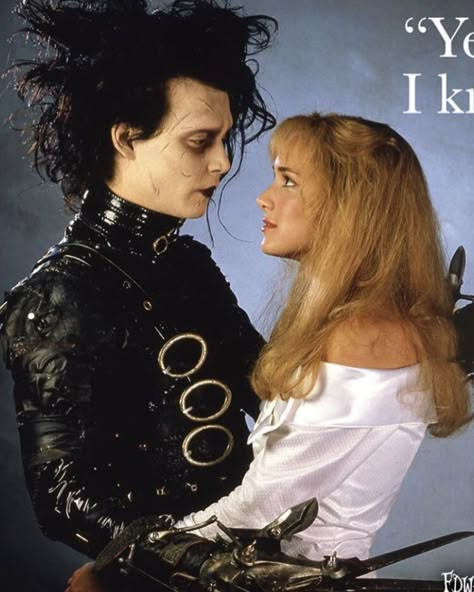 Kim Edward Scissorhands, Edward Scissorhands And Kim, Edward And Kim, Edward Scissorhands Costume, Johnny And Winona, Johnny Depp And Winona, Edward Scissor, Scissor Hands, Winona Forever