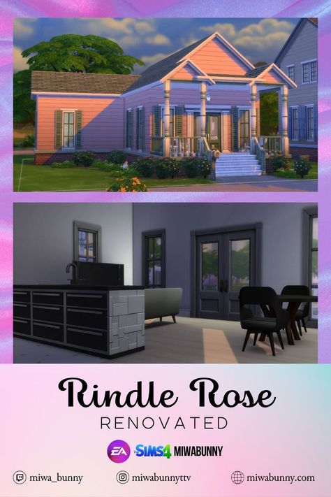 Sims 4 Gallery: MiwaBunny | Video Tour of rindle rose renovation/decor | No CC Sims 4 Gallery, Sims 4, House Styles, Home Decor, Home Décor