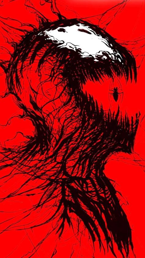 Carnage Wallpaper, Venom Wallpaper, Venom, Marvel, Black White, Comics, Black And White, Red, White