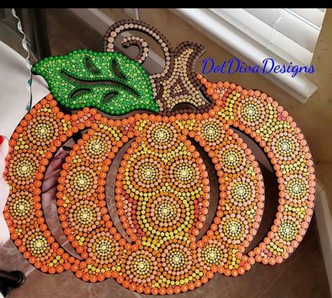 Autumn Leaves Craft, Dot Mandalas, Paper Graphic, Mandela Art, Floral Border Design, Leaf Crafts, Dot Mandala, Mandala Dots, Dot Art Painting