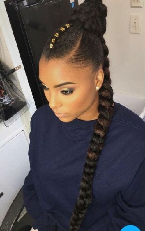 Ponytail Hairstyles for Black Girls Hair Stules, Natural Hair Ponytail, Cute Ponytail Hairstyles, Cabello Afro Natural, Tan Skin Blonde Hair, Weave Hairstyles Braided, Cute Ponytails, Black Ponytail Hairstyles, French Braid Hairstyles