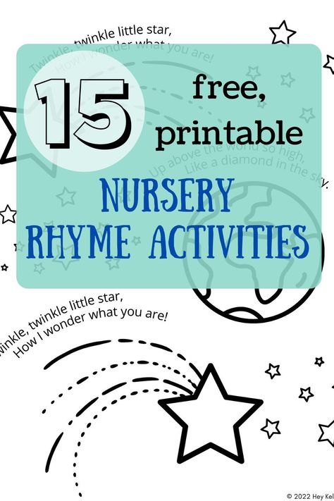 Nursery Rhyme Coloring Pages Free, Nursery Rhyme Coloring Pages, Nursery Rhymes Preschool Activities Free Printable, Nursery Rhyme Activities Preschool, Nursery Rhymes Crafts For Toddlers, Rhymes For Kindergarten, Nursery Rhymes Kindergarten, Keep Preschoolers Busy, Free Nursery Rhymes