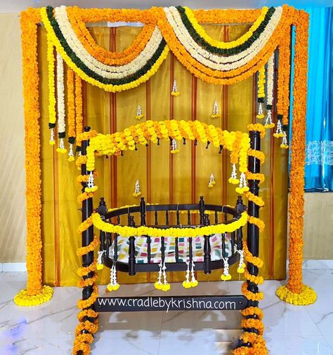 Uyala Function Decoration At Home, Barasala Backdrop Decoration, Cradle Decoration Ideas At Home, Namakaranam Decoration, Cradle Ceremony Decorations At Home, Barasala Decoration At Home, Cradle Decoration Ideas, Barasala Decoration, Cradle Ceremony Decorations