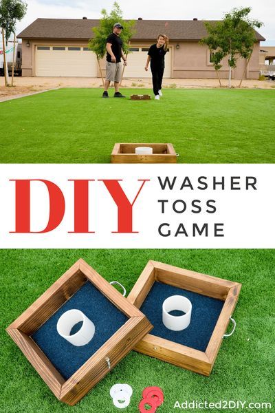 Diy Washer Board Game, Washer Game Diy, Diy Washer Boards, Diy Washer Game, Washer Game Diy How To Build, Diy Washers Game, Washer Toss Game Diy, Wood Projects For Kids To Build, Outdoor Diy Games