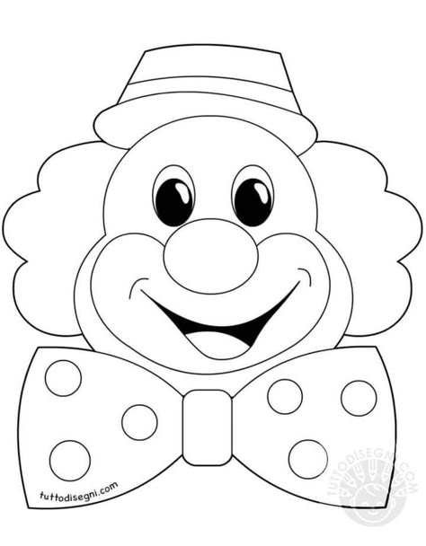 Clown Template, Clown Crafts Preschool, Circus Crafts Preschool, Clown Crafts, Circus Crafts, Thema Circus, Carnival Crafts, School Kids Crafts, Theme Carnaval