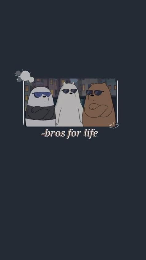 Three Bare Bears Aesthetic, Three Friends Aesthetic Cartoon, Three Best Friends Pictures Cartoon, 3 Bears Cartoon Wallpaper, We Bare Bear Wallpaper, 3 Bears Cartoon, Cute Bare Bears, Trio Wallpaper, Friendship Wallpaper